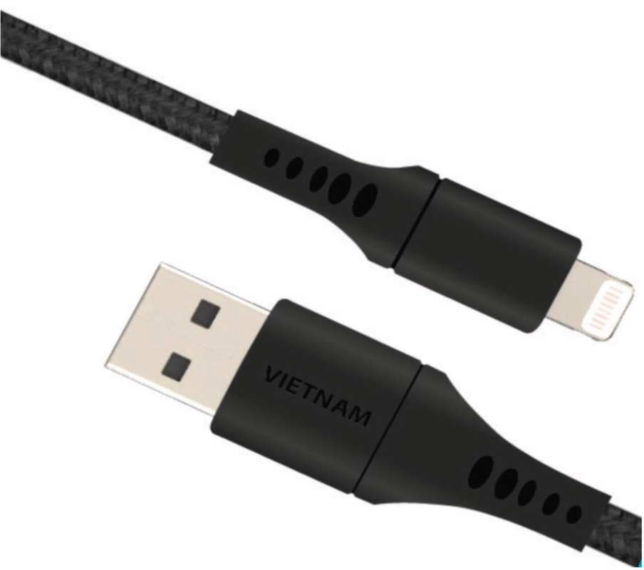 Caps usb - lightning: model al21 đen